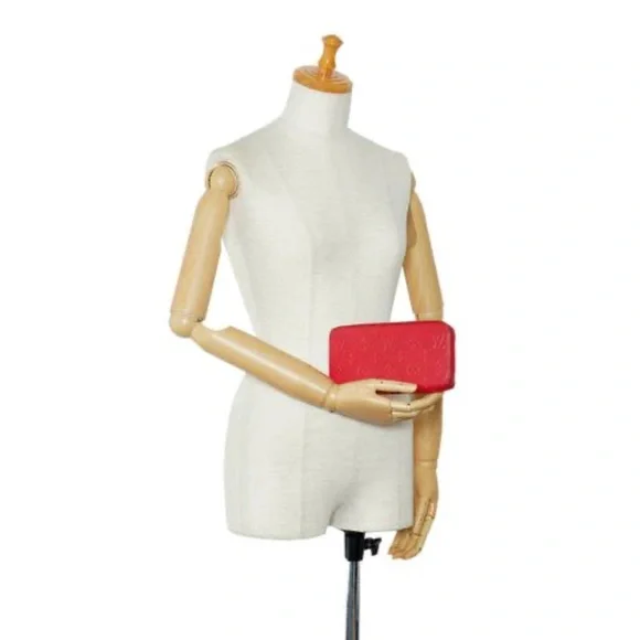 Authentic Louis Vuitton Monogram Empreinte Zippy Wallet Red - Picture 5 of 15